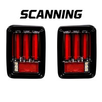 Recon Jeep JK Wrangler 07-18 Tail Lights OLED in Red