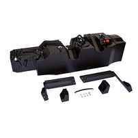 Transfer Flow 60 Gallon Midship Replacement Fuel Tank (Black Powdercoat) - 17-22 Ford Powerstroke 6.7L (Crew Cab, Short Bed)