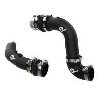 AFE BladeRunner 3 IN Aluminum Hot and Cold Charge Pipe Kit Black - 23-24 Ford Powerstroke 6.7L