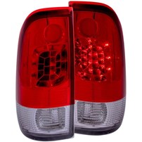 Anzo Red/Clear LED Tail Lights - 1999-2007 Ford F-250/F-350