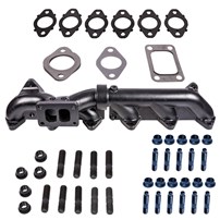 ATS Pulse Flow Exhaust Manifold Kit Fits 2007.5-2018 6.7L Cummins 2-Pc Holset With Multi Layer Gaskets Premium Hardware
