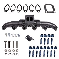ATS Pulse Flow Exhaust Manifold Kit Fits 1994-Early 1998 5.9L Cummins 3-Pc T4 With Gaskets Premium Hardware ATS
