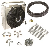 BD Diesel Xtrude Double Stacked Transmission Cooler Kit - Universial 5/8in Tubing - 01-16 GM/Duramax Allison 1000