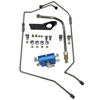 CNC Fab Odawg 4-Line Feed Fuel Line Kit - 03-07 Ford Powerstroke 6.0L (Blue)