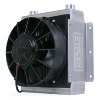 Derale Hi-Flow Racing Fluid Cooler With Fan