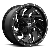 Fuel 1PC D574 CLEAVER (GLOSS BLACK MILLED) 20X10, 8X6.5 Bolt Pattern