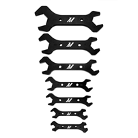 Mishimoto -AN3 to -AN20 Fitting  and Line Assembly Wrench Set 7Pcs (Black Anodized)