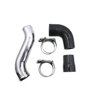 No Limit Fabrication Upper Coolant Hose Kit, Polished - 2003-2007 Ford PowerStroke 6.0L