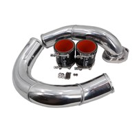 No Limit Fabrication Coldside Intercooler Pipe Kit, Polished - 2008-2010 Ford PowerStroke 6.4L