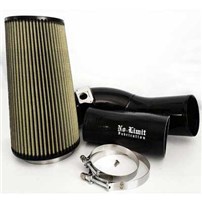 No Limit Fabrication 2003-2007 Ford 6.0 Cold Air Intake, Black, PG7 Filter