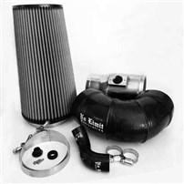 No Limit Fabrication 2008-2010 Ford 6.4 Cold Air Intake, Polished, Dry Filter for Mod Turbo 5.5” Inlet