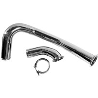 No Limit Ford 6.4L Powerstroke Stainless Steel Hot Pipe - Raw Coating