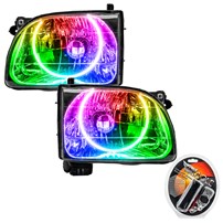 Oracle Lighting 2001-2004 Toyota Tacoma Pre-Assembled Halo Headlights - Colorshift - W/Rf Controller