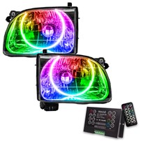 Oracle Lighting 2001-2004 Toyota Tacoma Pre-Assembled Halo Headlights - Colorshift - W/2.0 Controller