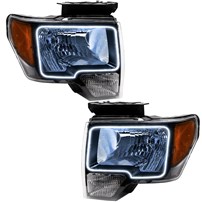 Oracle Lighting 2009-2014 Ford F-150 Pre-Assembled Halo Headlights - Non Hid - Chrome Housing