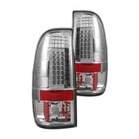 Recon - LED Tail Lights (CLEAR) - 1997-2003 Ford F-150 | 1999-2007 Ford F-250/F-350/F-450/F-550 Superduty