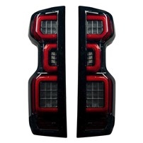 Recon Smoked OLED Tail Lights - 2020-2023 Chevrolet Silverado 2500HD/3500HD | 2019-2023 Chevrolet Silverado 1500 (With Factory Halogen Tail Lights)