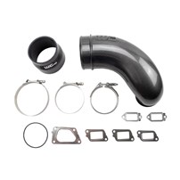 WC Fab Intake Horn, 5in., for 2011-2016 Duramax LML, Gloss Black