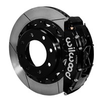 Wilwood TC6R Big Brake Rear Brake Kit - 01-10 GM 2500/3500; 03-05 GM 1500 (Black Calipers | Slotted Rotors)