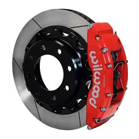 Wilwood TC6R Big Brake Rear Brake Kit - 01-10 GM 2500/3500; 03-05 GM 1500 (Red Calipers | Slotted Rotors)